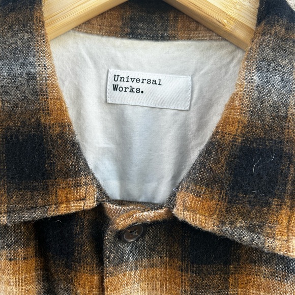 Universal Works Texas Plaid Button Down mohair in Size Small - Picture 3 of 4